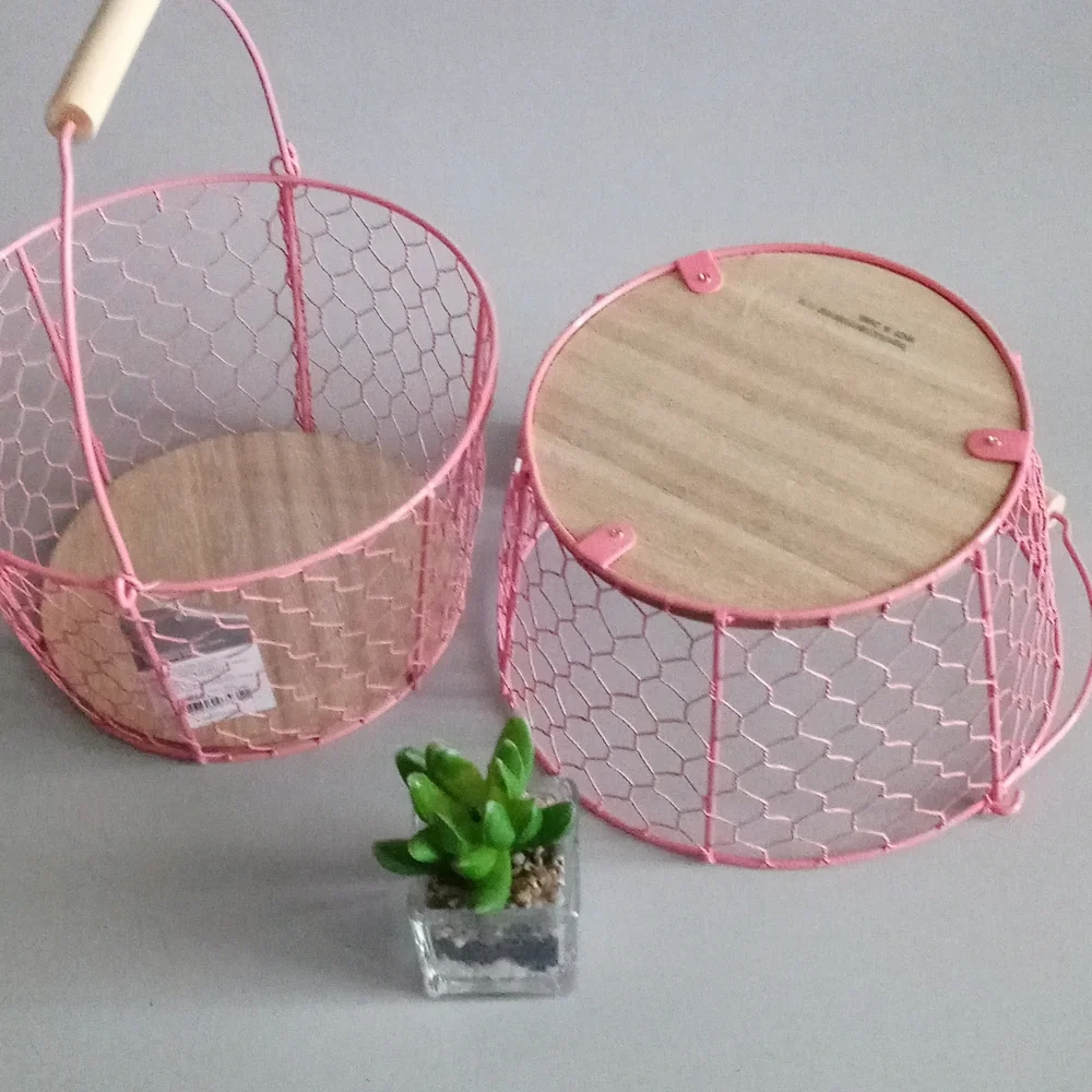 Basket color Pink 2 pzs for towels, toys organizer hair brush  anything New